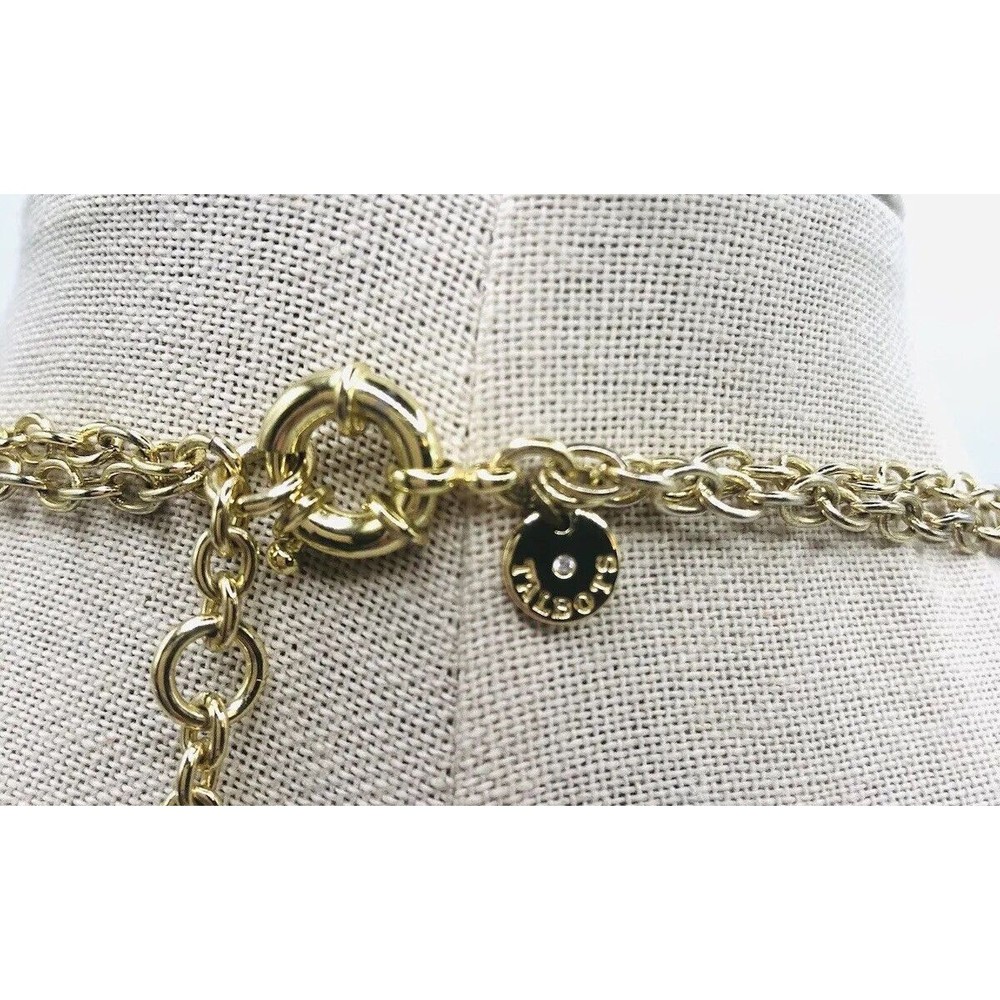 Talbots Signed Bib Cabachon Statement Necklace - image 5